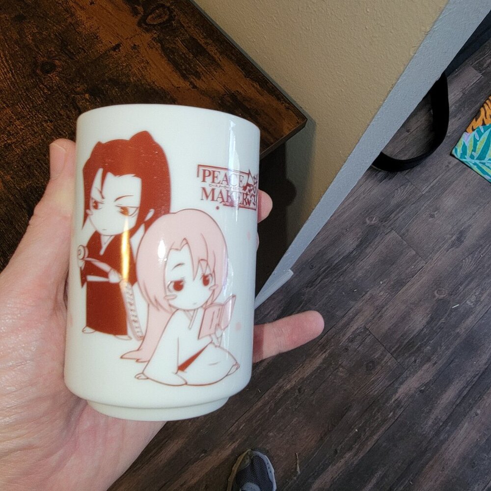 Nanae Chrono Peace Maker Kurogane Authentic Japanese Tea or Sake Cup